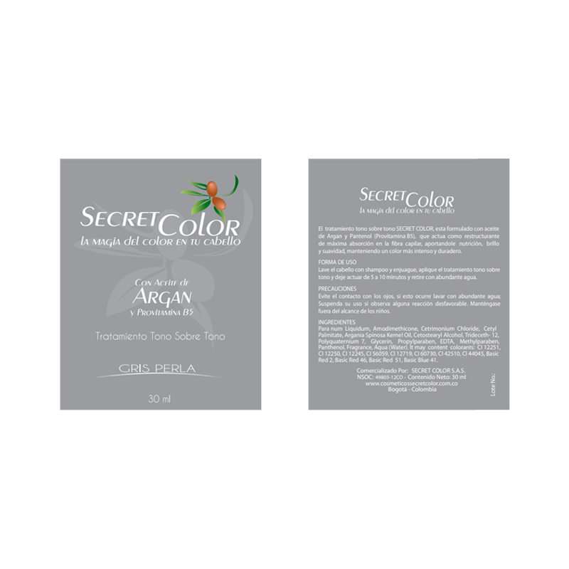 MASCARILLA COLOR GRIS PERLA 